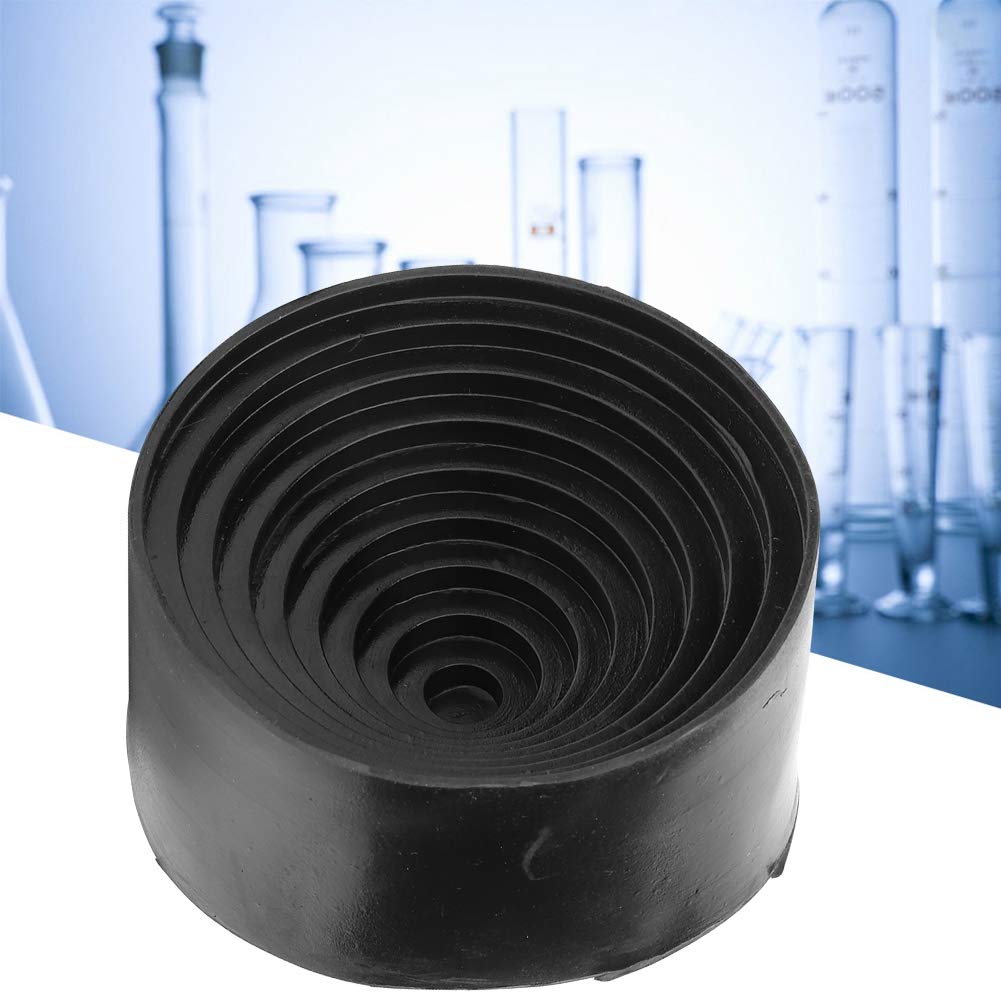 Support de ballon rond en caoutchouc noir du diamètre 90mm/support de ballon de laboratoire de 3.54in