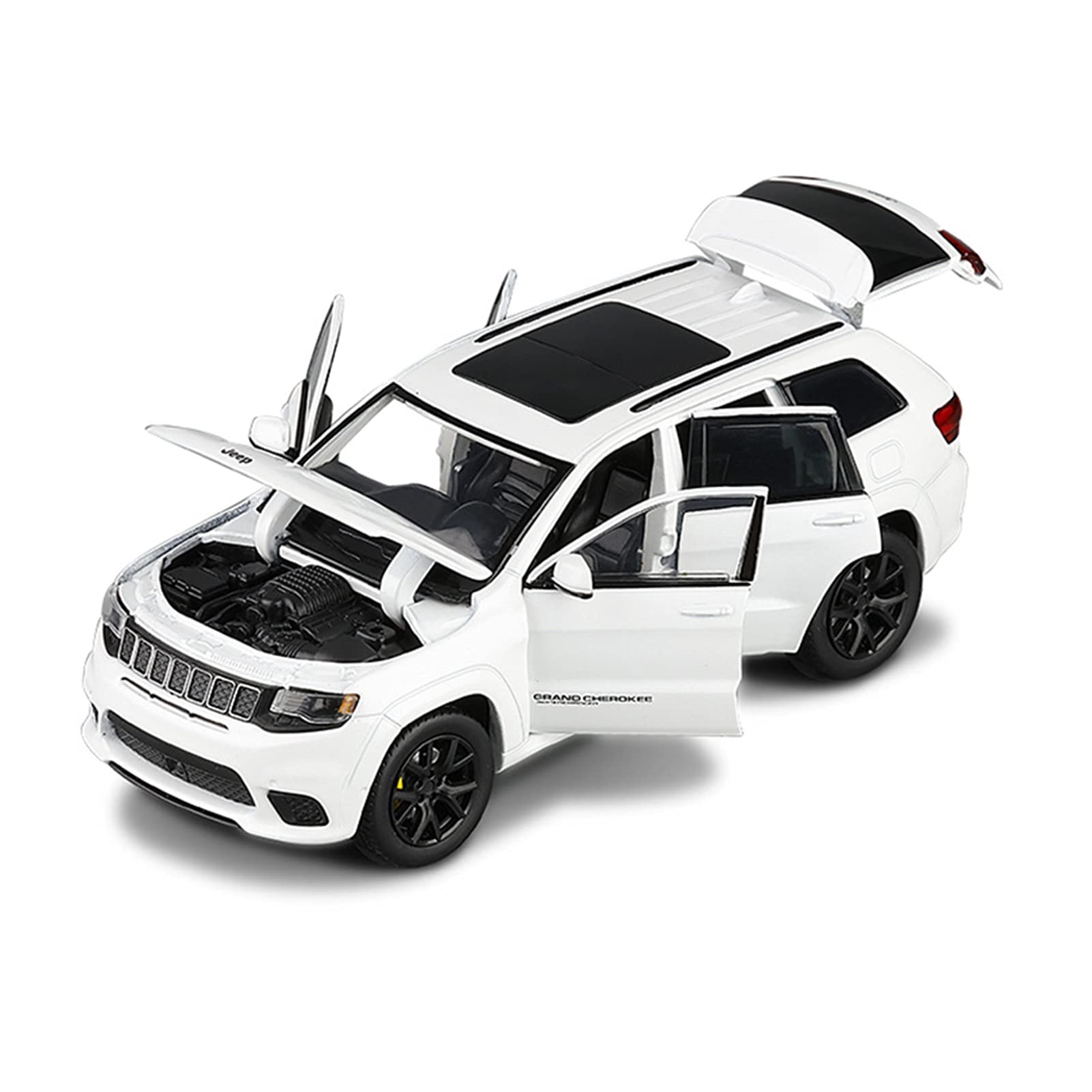 Toy car Model for Jeep Grand Cherokee Trackhawk Toy Off-Road Vehicles Alloy  SUV Car Open Door Model (Color : Red), Miniatures - Amazon Canada