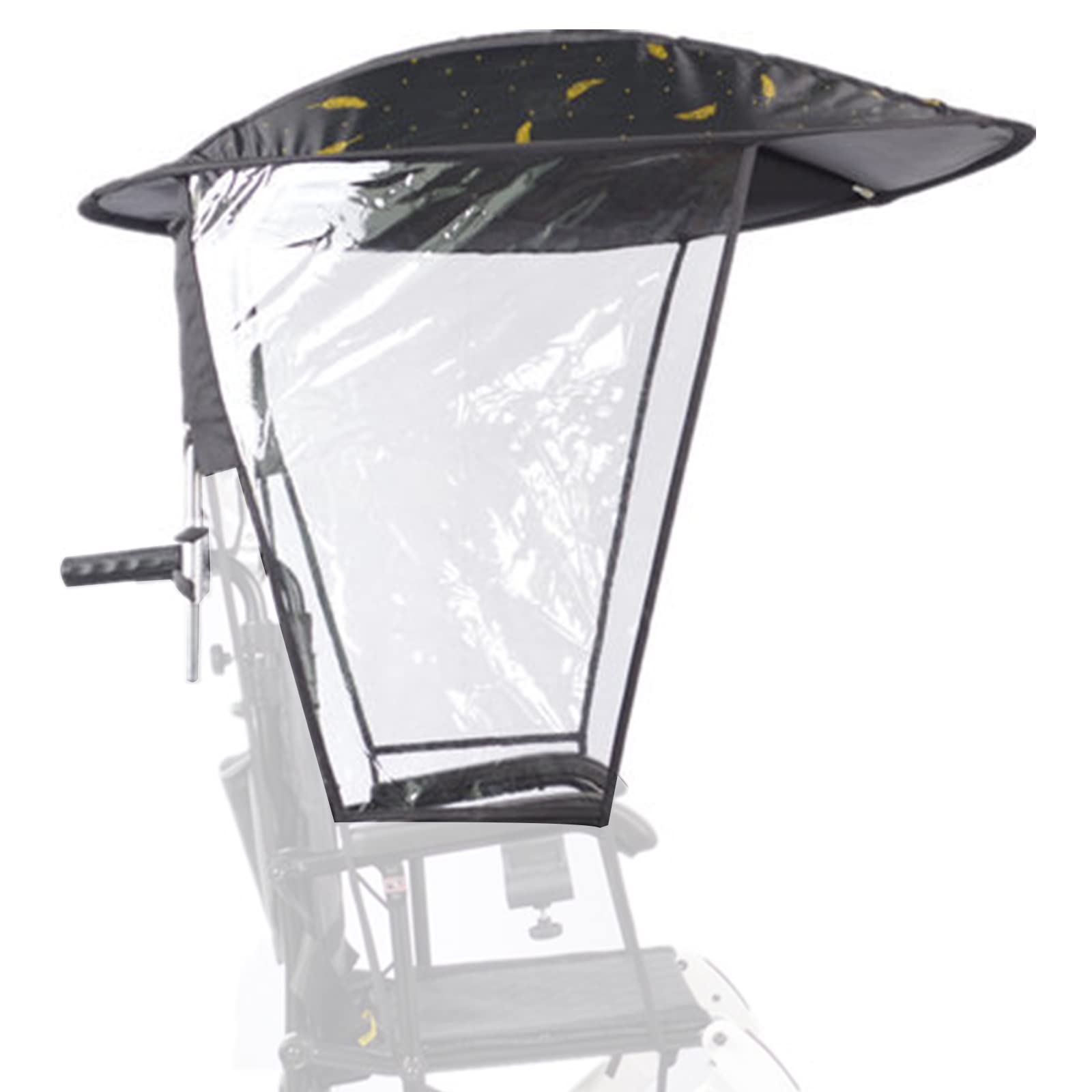Accesorios para silla de ruedas, toldo eléctrico para silla de ruedas, protección solar, protección contra rayos UV, soporte para paraguas para silla de ruedas para MEI