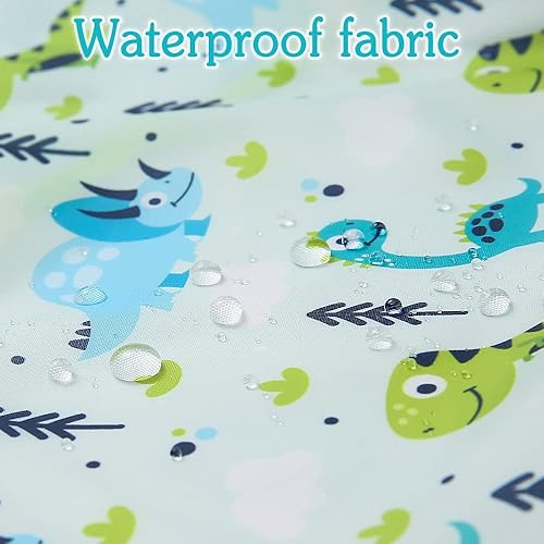 Miniatura 3 de Baberos para bebé impermeables, babero para niños pequeños - Babero de alimentación con bolsillo para bebé niño niña lavable 6-36M