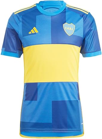 adidas Men's Soccer Boca Juniors 23/24 Home Jersey - Inspired by The Vibrant Streets of El Caminito, Comfortable