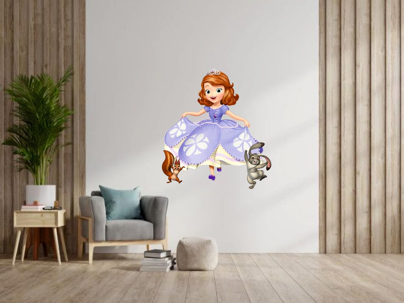 Sky Flying Dancing Princess Doll with Animal Wall Sticker for Living Room/Bedroom/Office (Size - 30 Cm X 30 Cm) (B0CS6PS43P) Amazon Price History, Amazon Price Tracker