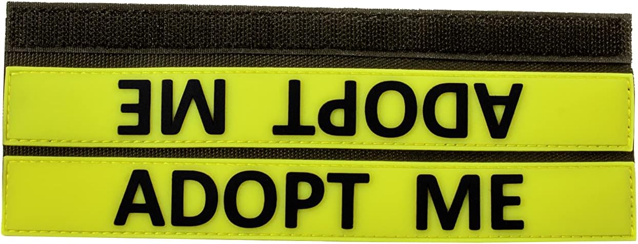 Tacticollar - Dog Leash Sleeves (Leash Wrap), Double Sided, Highly Visible, Provide Advanced Warning to Prevent Accidents (Adopt Me)