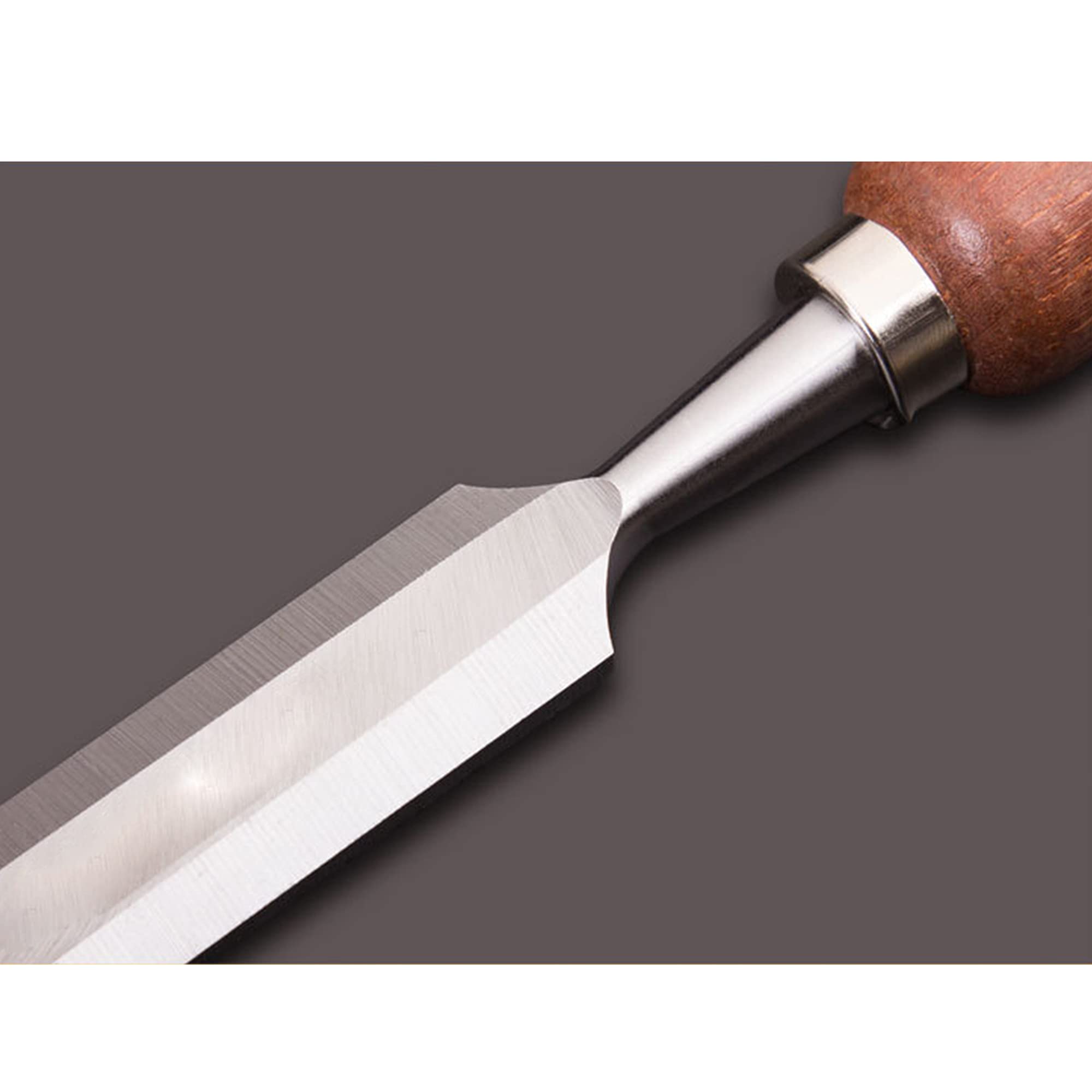 Cinceles para madera Juegos de formones de 12 piezas cinceles para madera de acero al cromo vanadio con mango de madera para carpintería tallada en madera recortando los bordes