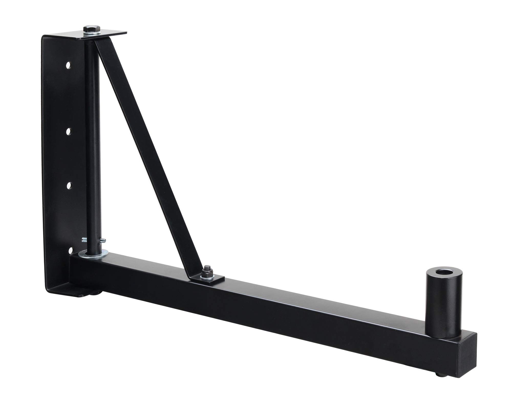 Pronomic WSM-2 Boxenwandhalter Paar inkl. Lautsprecherflansch Set - Für die Wandmontage von Lautsprecherboxen - geeignet für Proberaum, Partykeller, Gastronomie, Schule - Gewichtaufnahme: je 18 kg