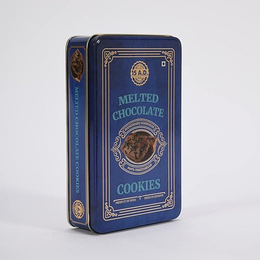 15 A.D. Bakery LLP Handmade Traditional Pure Vegetarian Cookies | COMBO - 70 I MELTED CHOCOLATE TIN I CHOCOLATE COOKIES BOX I FAMILY COMBO PACK I CHOCOLATE GIFT (350 GM)