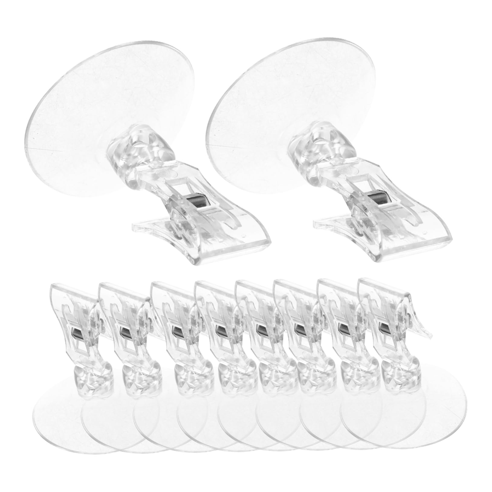 Amosfun 4 Set di Robuste Clip per da Doccia Fermagli per Tende in Plastica con Design Antivento Facili da Usare per Un Bagno Pulito 10 Pezzi*4