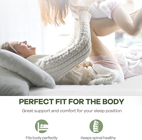 Miniatura 4 de Colchón de espuma viscoelástica de gel individual de 10 pulgadas para aliviar la presión, espuma de gel refrescante, certificado CertiPUR-US, cama