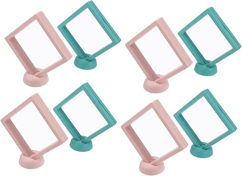 TINEASUR 8sets Floating Jewelry Storage Rack Ring Organizer Display Frame Holder
