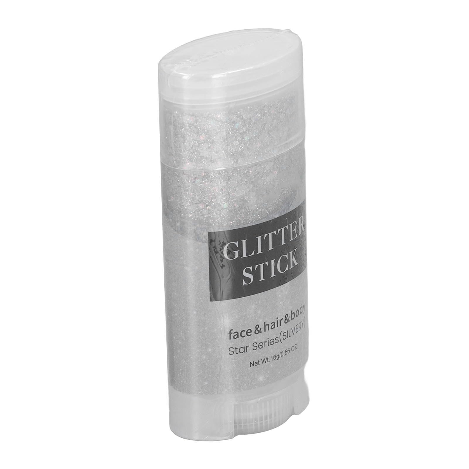 Glitter Stick, Fadeless Gentle Silver Body Glitter Gel Stick for Daily Makeup for Face