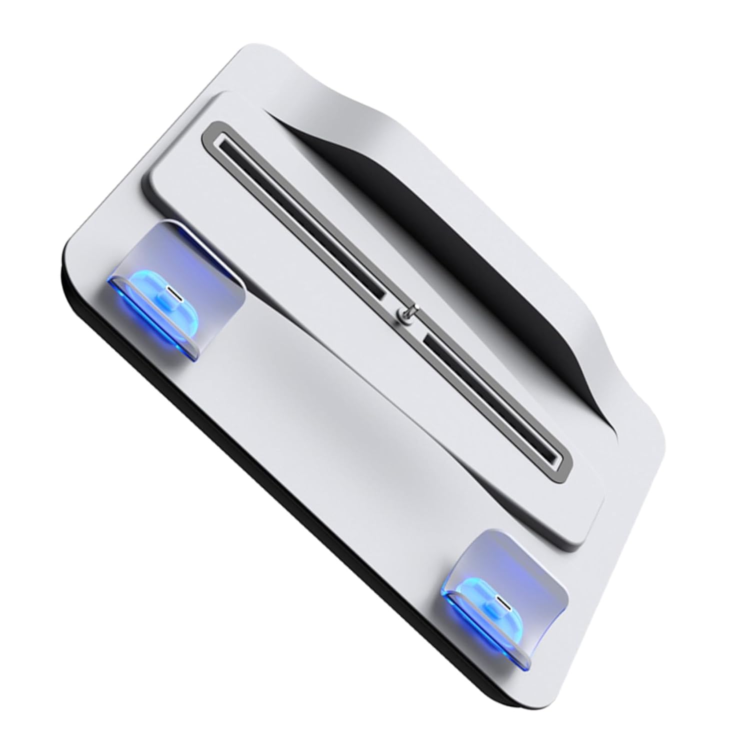Gadpiparty Dual Controller Charging Dock with Cooling Fan Fast Charging Base with Led Indicator Fits Console Accessories White