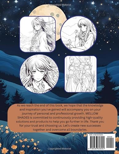 coloring book Chronicles of Nightfall mallow shades: Art Meets Darkness in 40 in the Manga Style Ill
