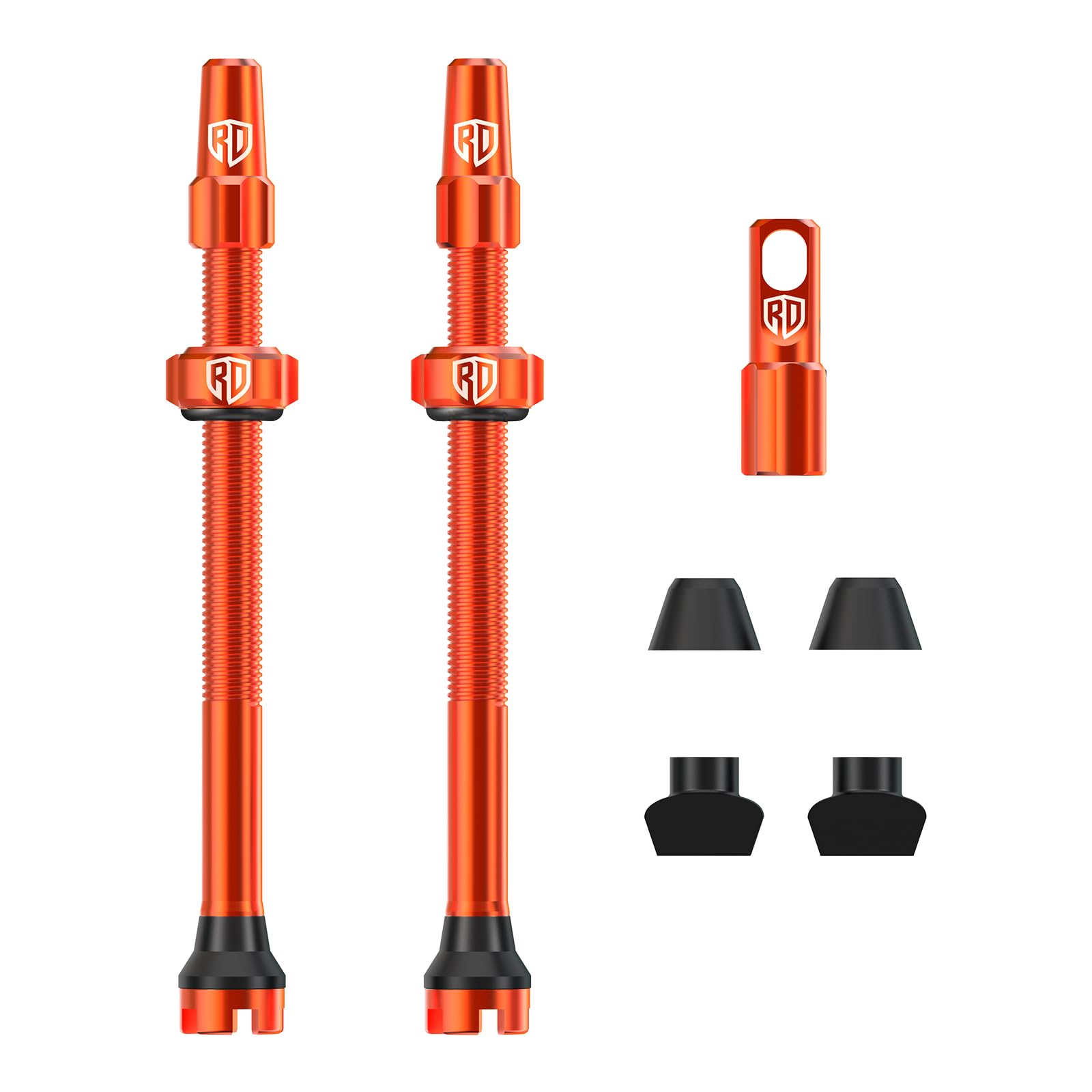 RACEDUEL Tubeless Valve Stems Presta Valves Stem Aluminum 44MM/60MM/80MM