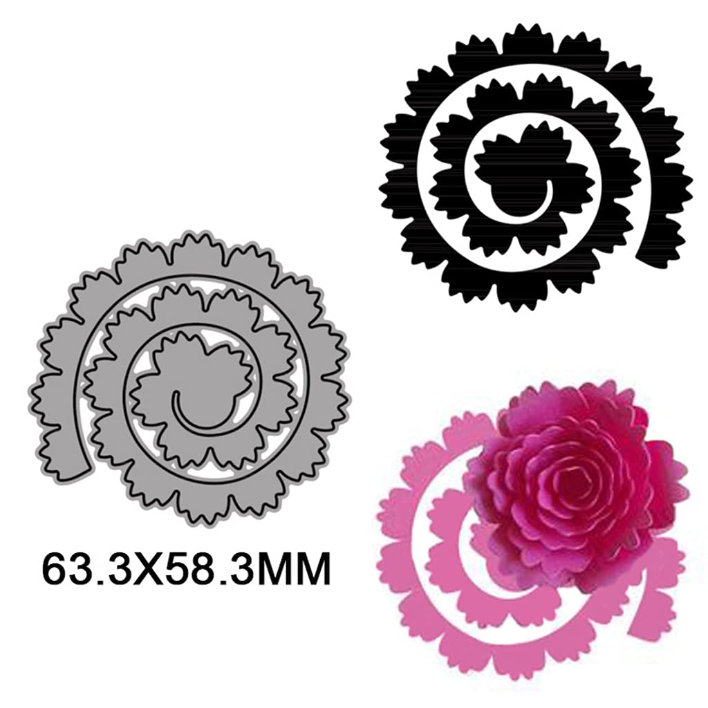 Fustella Per Stencil A Forma Di Fiore - In Metallo Per Scrapbooking E Biglietti Fai Da Te - Foto 12