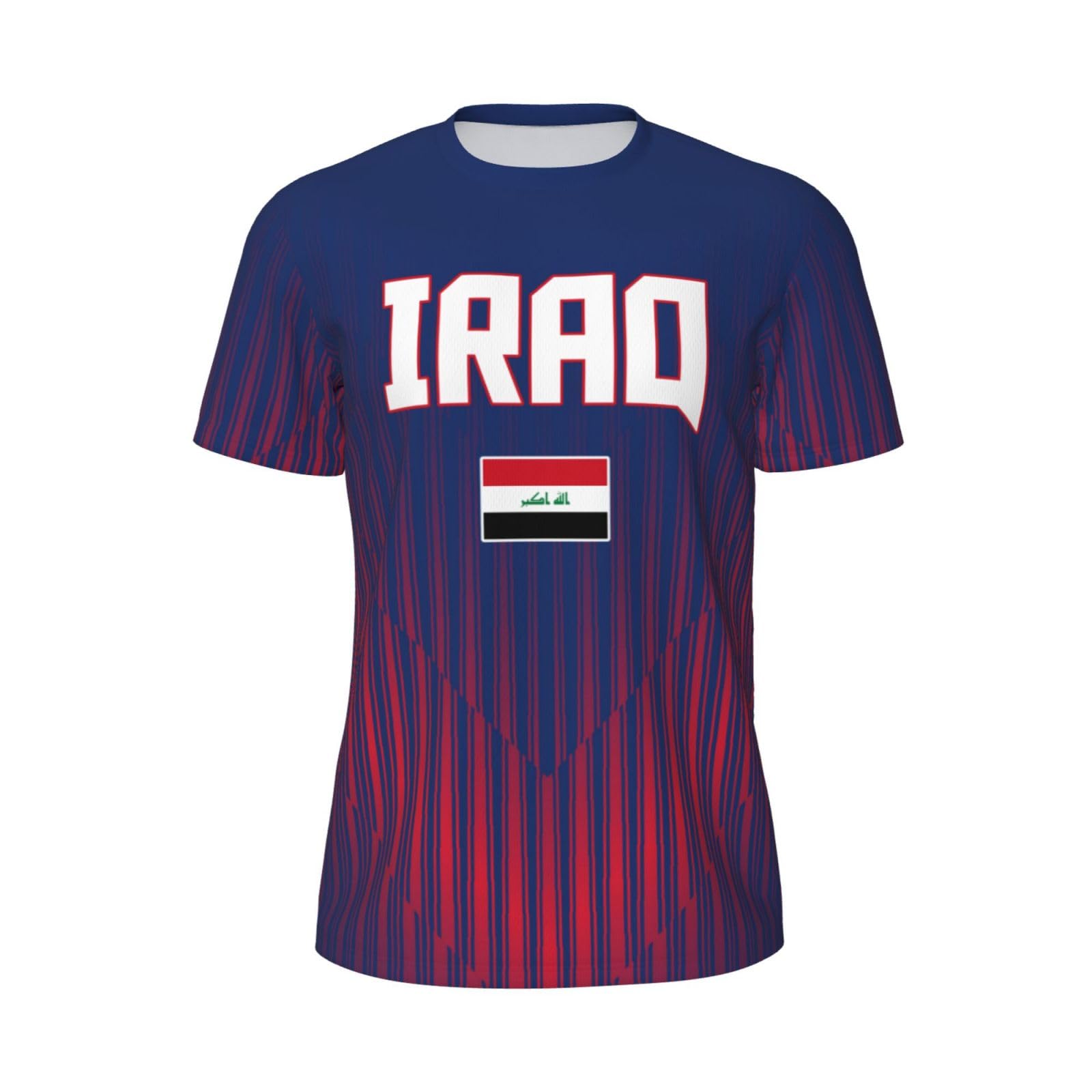 DABOYOZHZH Iraq Flag Cool Iraqans (33) Sports Jersey Mesh T-Shirt 3D Print for Running Cycling Soccer Tennis Fitness Climbing Shirts