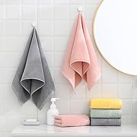 Vista 6 de sense gnosis juego de 2 toallas de mano rosas, suaves 100% algodón, patrón de gofre decorativo, altamente absorbente, toalla de mano para hotel