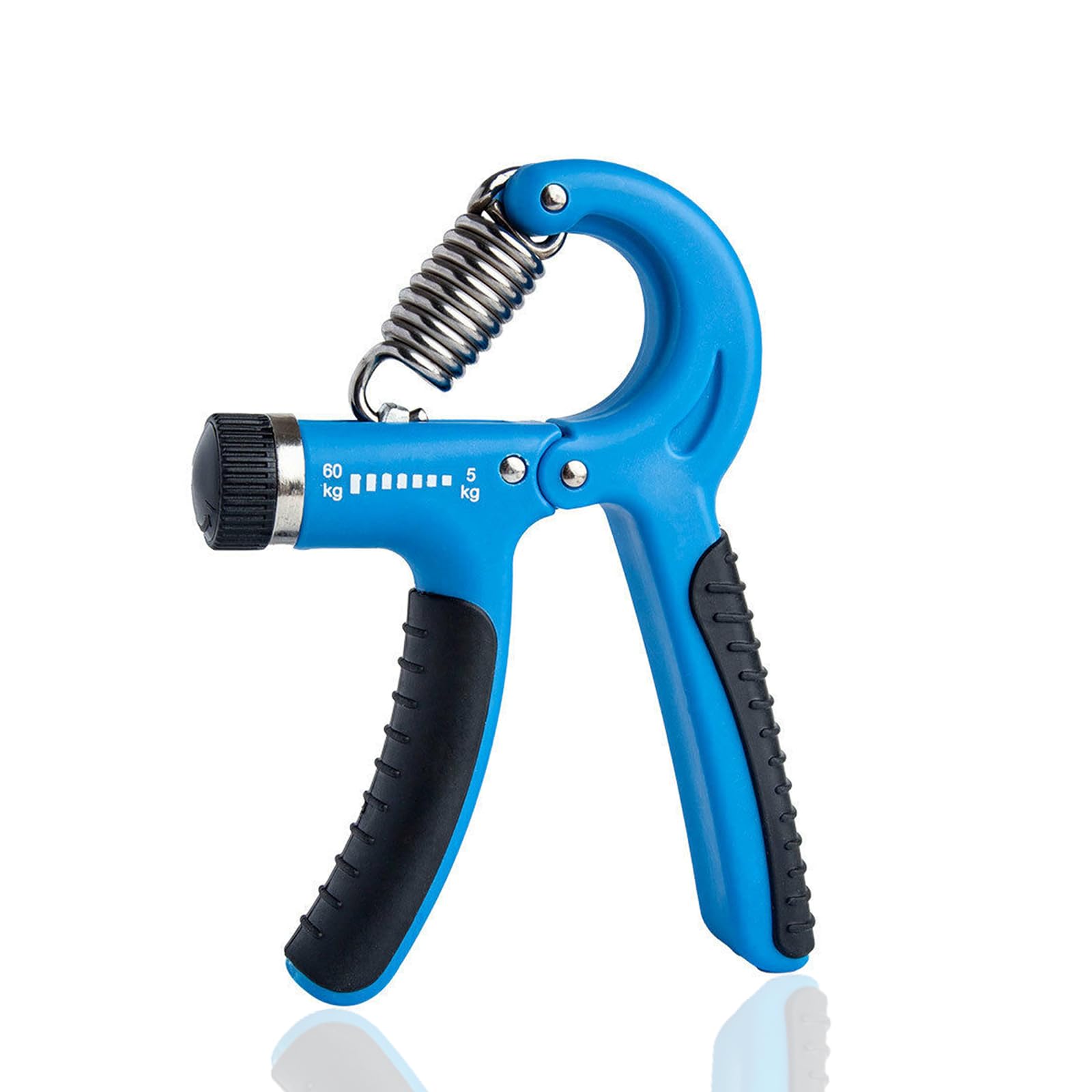 NTEK 5-60kg Hand Grip Strengthener | Adjustable Resistance Hand Grips Strengthener | Forearm Strengthener | Grip Strength Trainer Athletes Musicians Strong Wrist Fingers Forearm (BLUE)