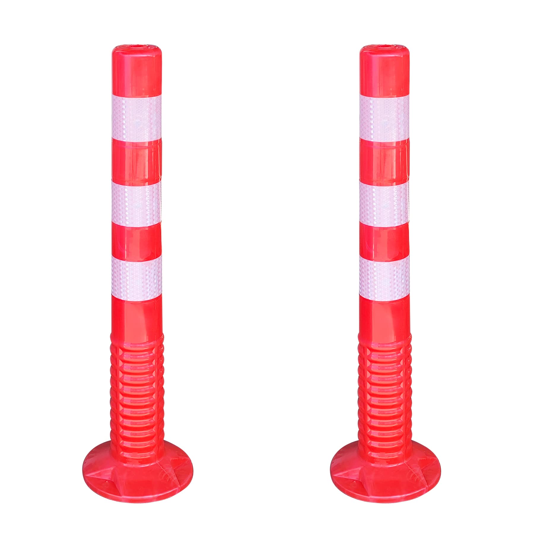 Bolardo poste señalizacion trafico de plastico poliuretano flexible PAL para viales y parkings 1