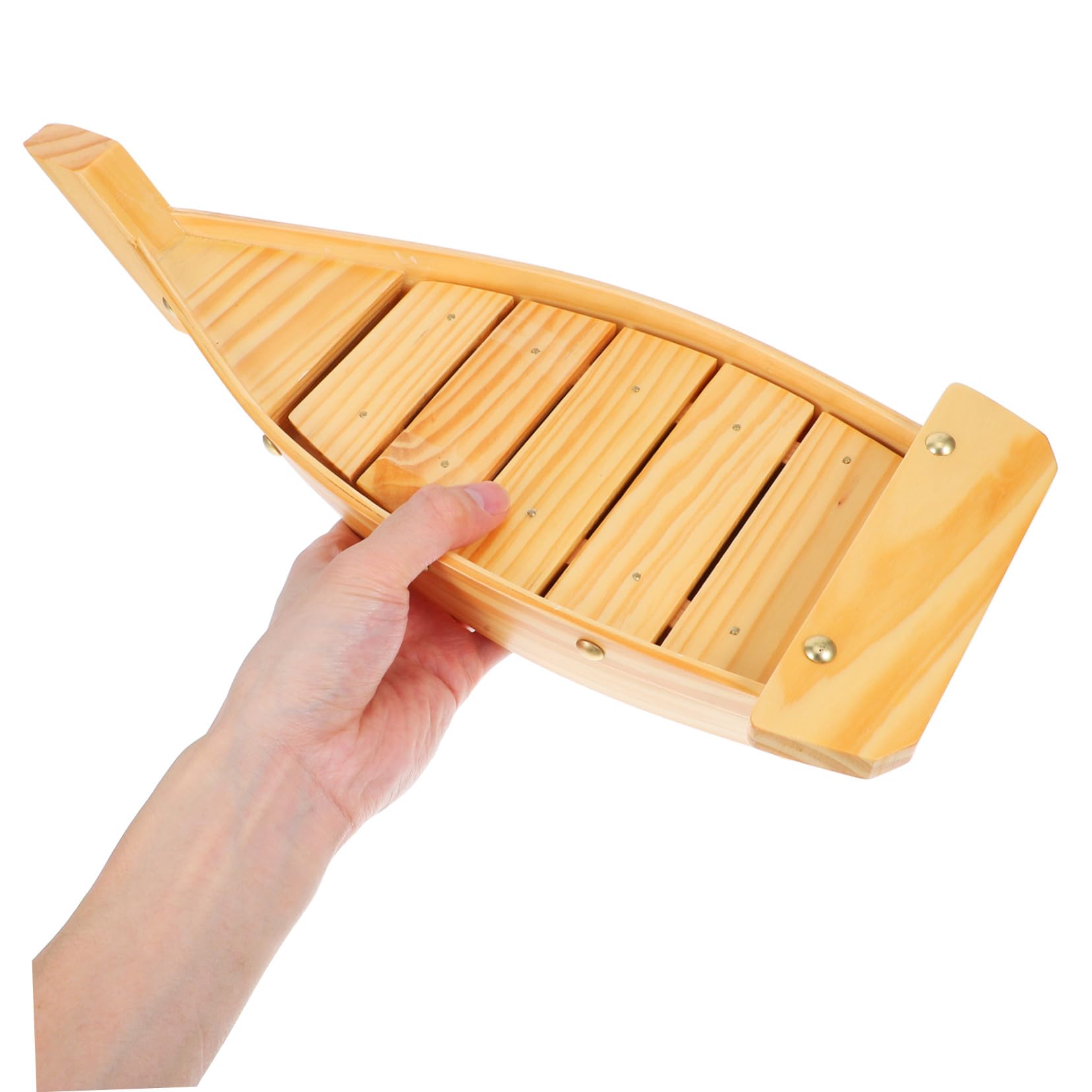 TOYANDONA Style Japonerie Plat de Sushi, en Bois de Bateau