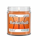 Basketball Sports Scented Candle - Smells Like Brand New Basketball - 100% Naturally Vegan Soy and Premium Fragrance | Great Gift | Handmade in Denver, Colorado (4oz Glass Jar)