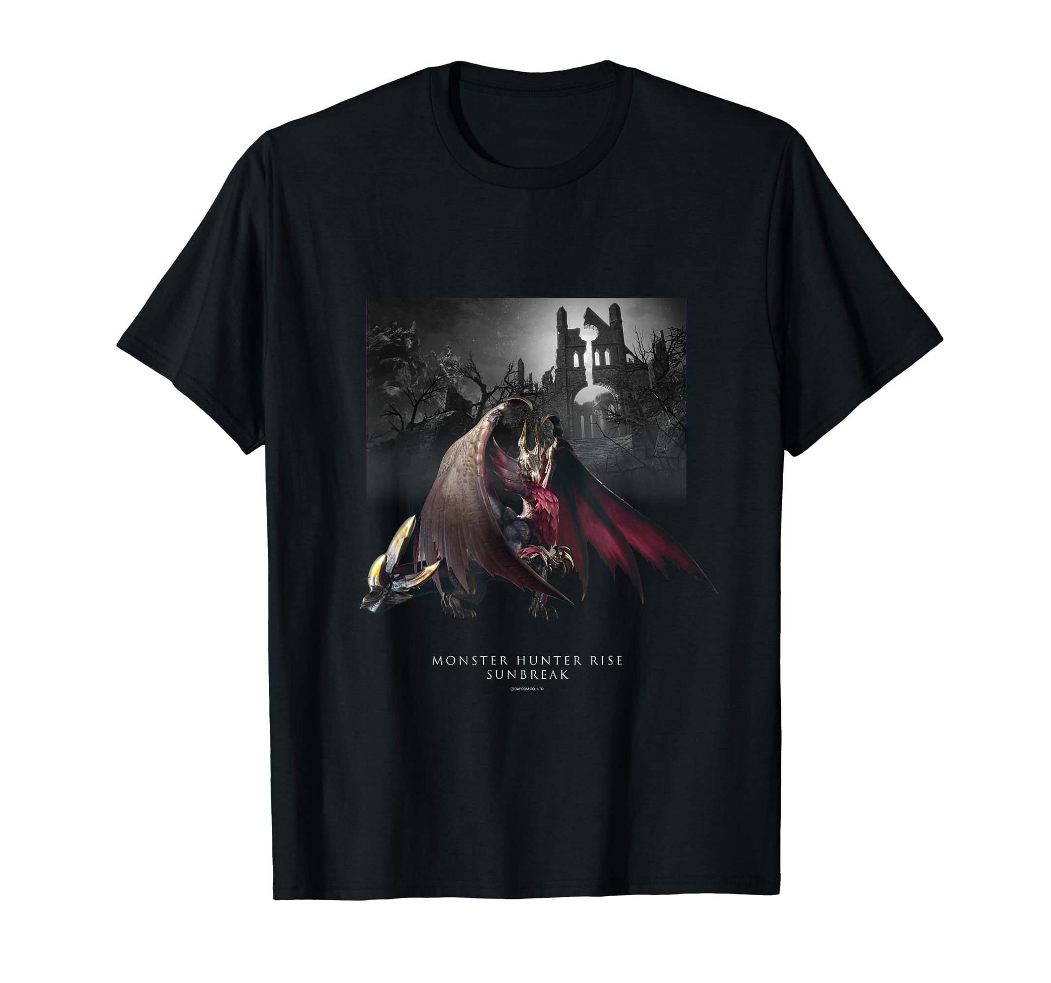 Amazon | MONSTER HUNTER RISE:SUNBREAK メル・ゼナ Tシャツ | Tシャツ