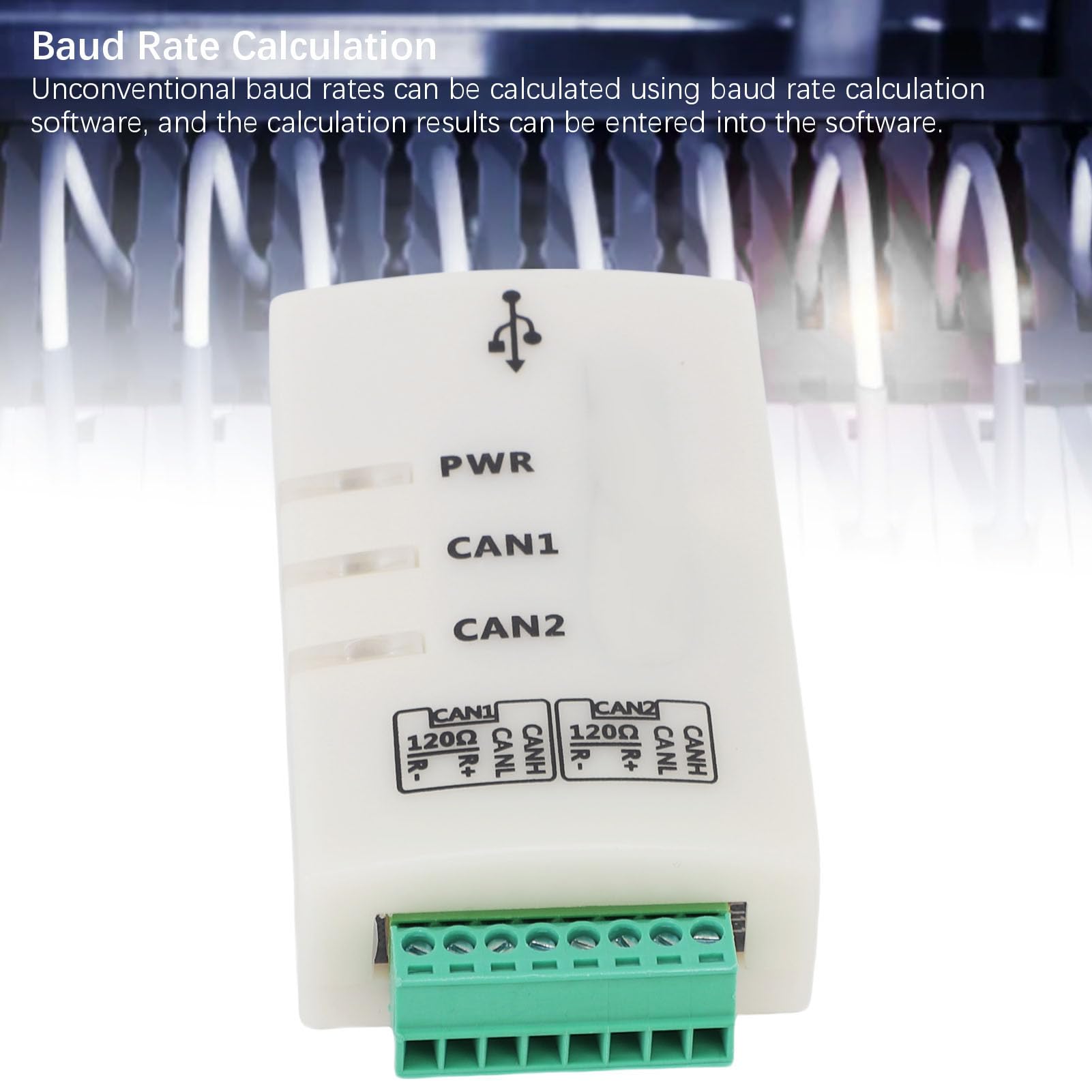 Adaptador USB a Can 2A Analizador de Bus Can Multicanal Convertidor Inteligente para Calibración Automotriz y Aplicaciones Industriales