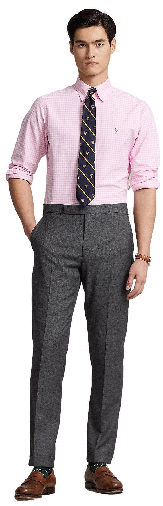 Polo Ralph Lauren Classic Fit Garment-Dyed Oxford Shirt Camicia Oxford Tinta Pezzo Taglio Classico Uomo (Set di 1)