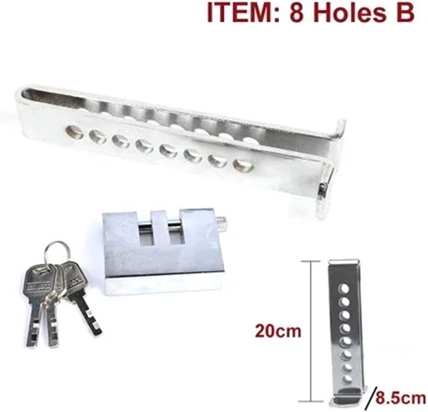 Car Brakes Lock Steel Padlock for Car-Styling Truck RV Safety DIY Hardware MS537 1Pcs