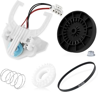 WH03X32097 Transmission Pulley Replacement for Ge Hotpoint/Washing Machine Parts, WH03X30517 Washer Shift Actuator 290D1056G001 GTW335ASN1WW GTW335ASN2WW, WH01X27538 Drive Belt, WH05X24185 Clutch