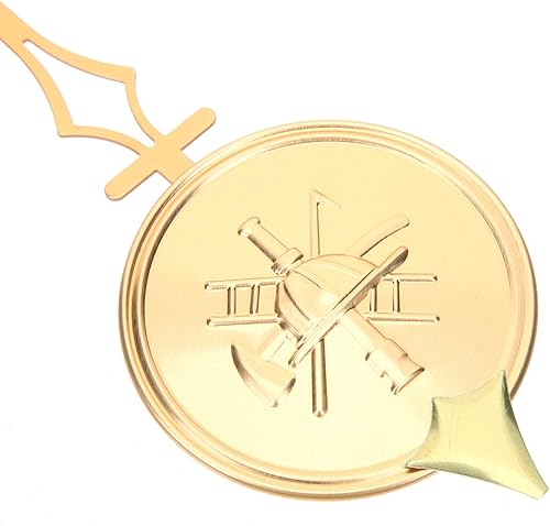 Miniatura 2 de Reemplazo de péndulo de metal para reloj de pared, movimiento de oscilación dorado de alto brillo para proyectos de reloj de bricolaje, reparación y