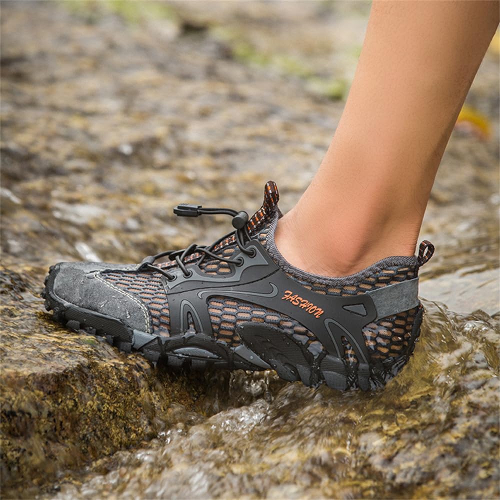VTASQ Scarpe da Trekking Arrampicata Uomo Sandali Sportivi Estivi Mesh Pescatore All'aperto Acqua Sandali da Mare Escursionismo Traspiranti e Leggero Asciugatura Rapida