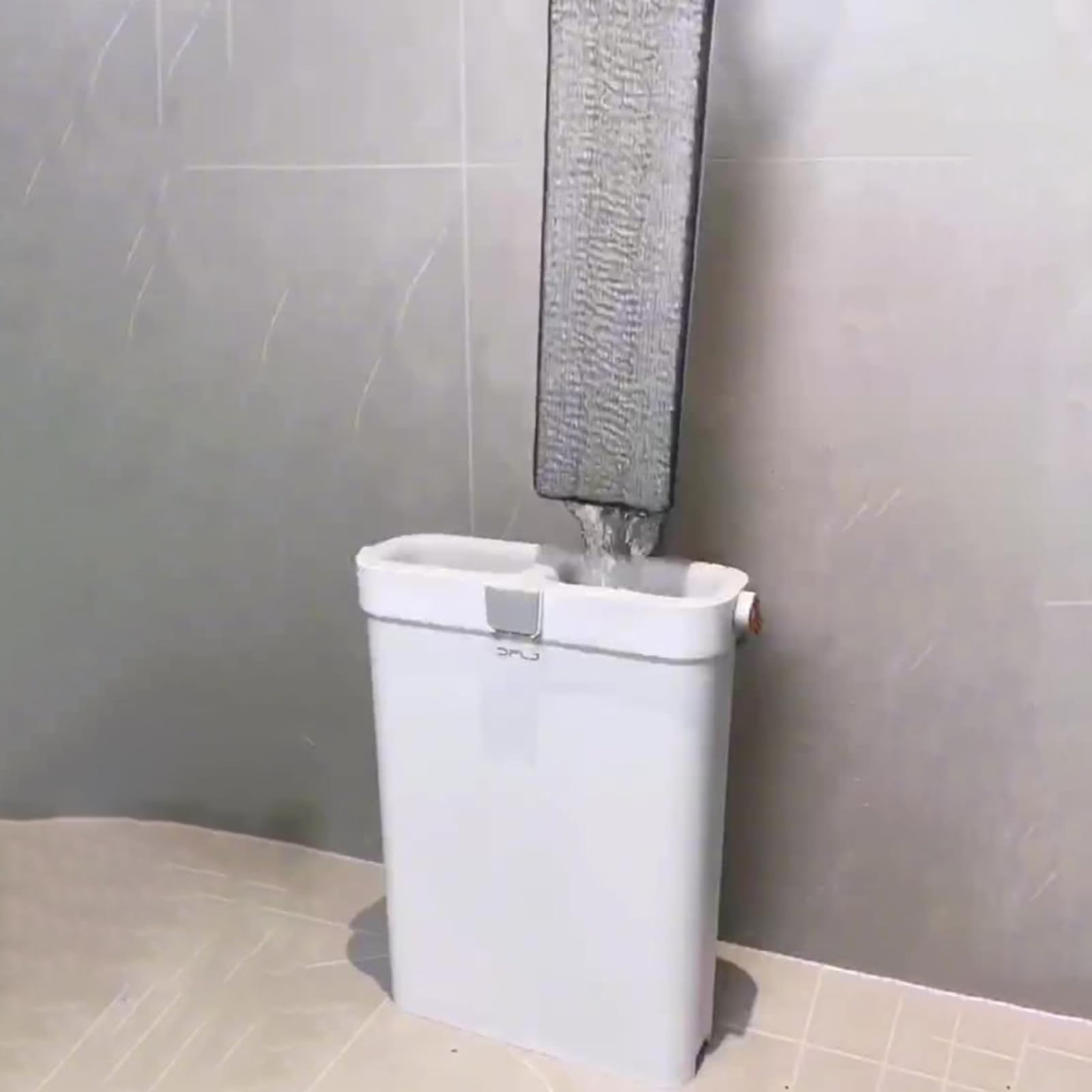 Fregona Plana Y Cubo Fregona Seca y Húmeda con 2 Paños de Microfibra | Escurrimiento Set Limpieza Twist Para Todo Suelo: Madera,Baldosa,Laminado,Corcho,Mármol,Hormigón,Piedra,Pizarra,Linóleo