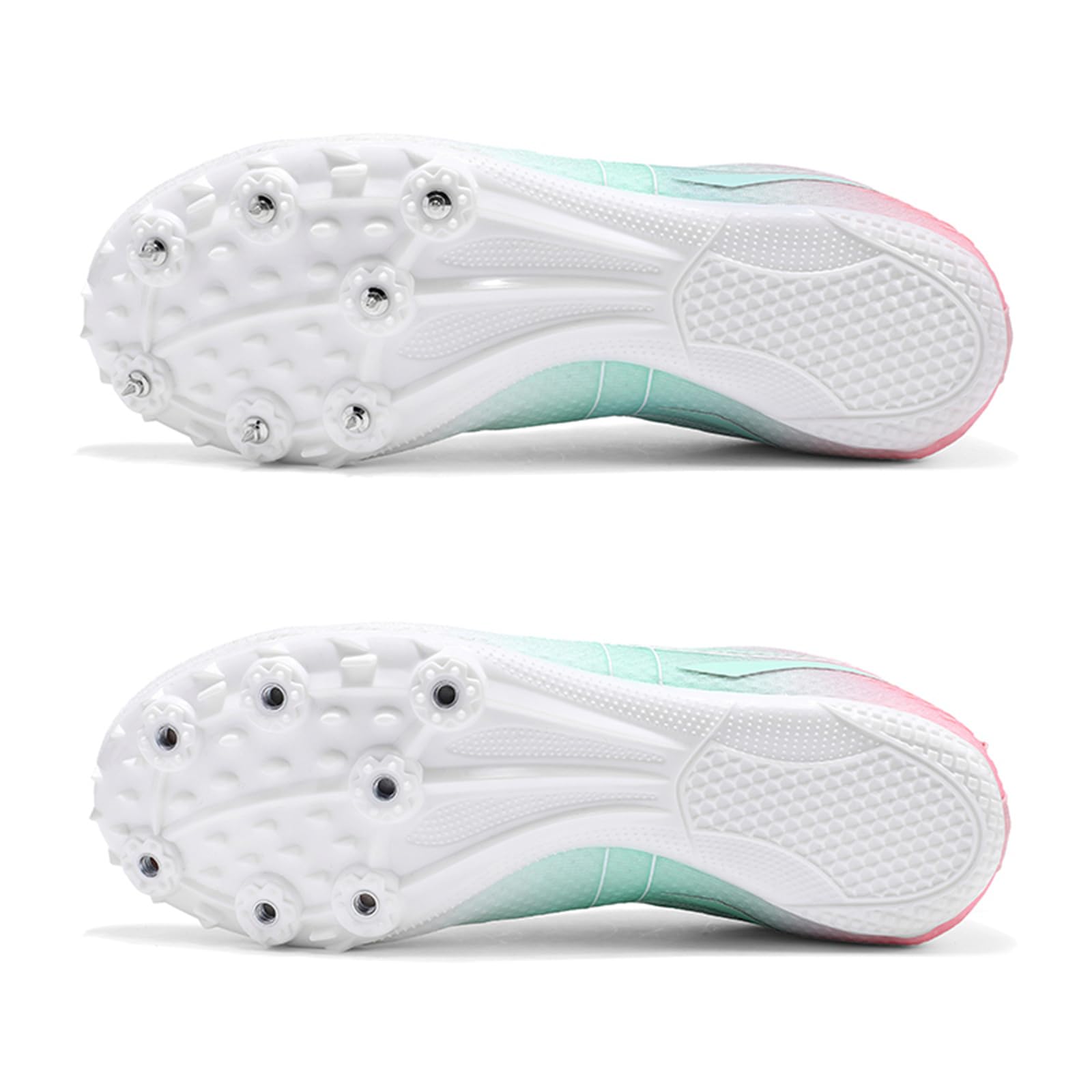 Chaussures D'athlétisme Femmes Baskets Respirantes pour Course sur Piste Saut Sprint Pointes Chaussures De Sport
