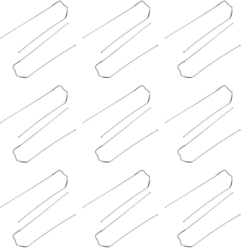 Alfileres para plantas en forma de U 100 pines florales en U, pasadores de helecho, púas de metal para corona de pajilla, arreglos florales a granel