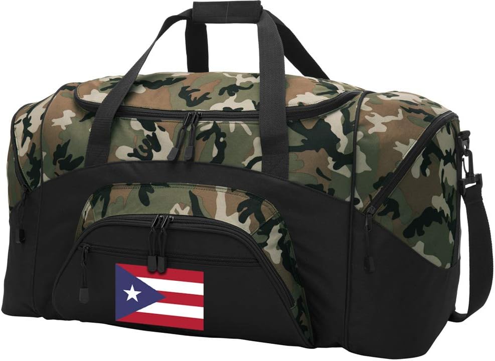Large Puerto Rico Duffel Bag CAMO Puerto Rico Flag