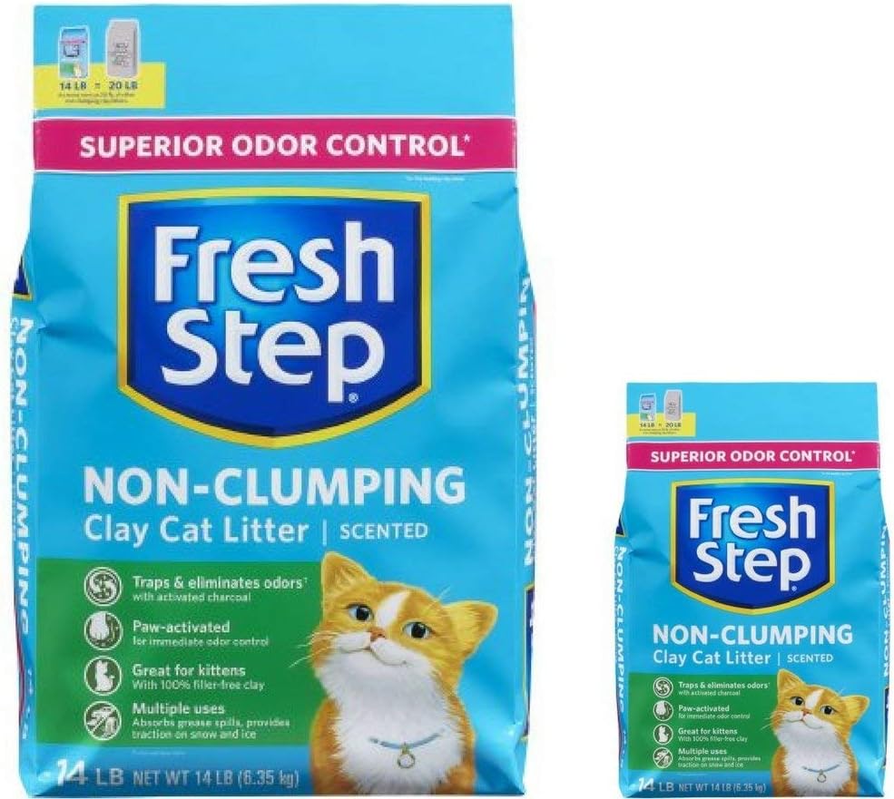 Fresh StepNon Clumping Clay Cat Litter,Scented,14 lbs 2