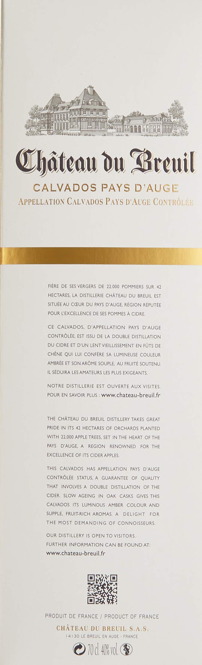 Chateau du Breuil - VSOP - Calvados (1 x 0.7 l)