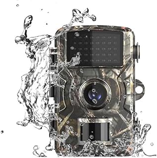 BSLVWG Wildlife Camera, 1080P Trail Camera 20MP Night Vision Motion Activated Hunting Camera IP66 Waterproof 0.2s Trigger Time Game Camera for Nature Wildlife Scouting Monitoring