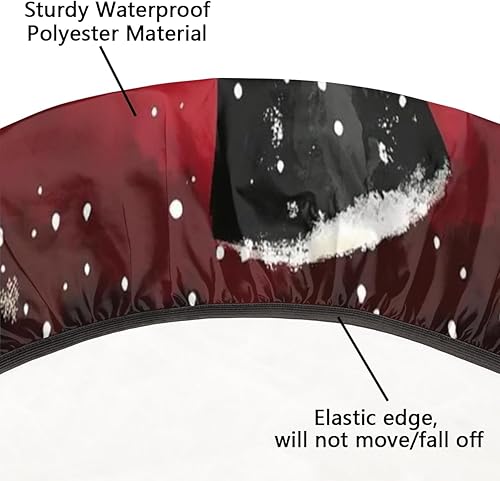 Vista 256 de Cardinal Bird - Mantel redondo ajustable con borde elástico de 36 a 42 pulgadas, mantel redondo elástico, impermeable, lavable, mantel circular