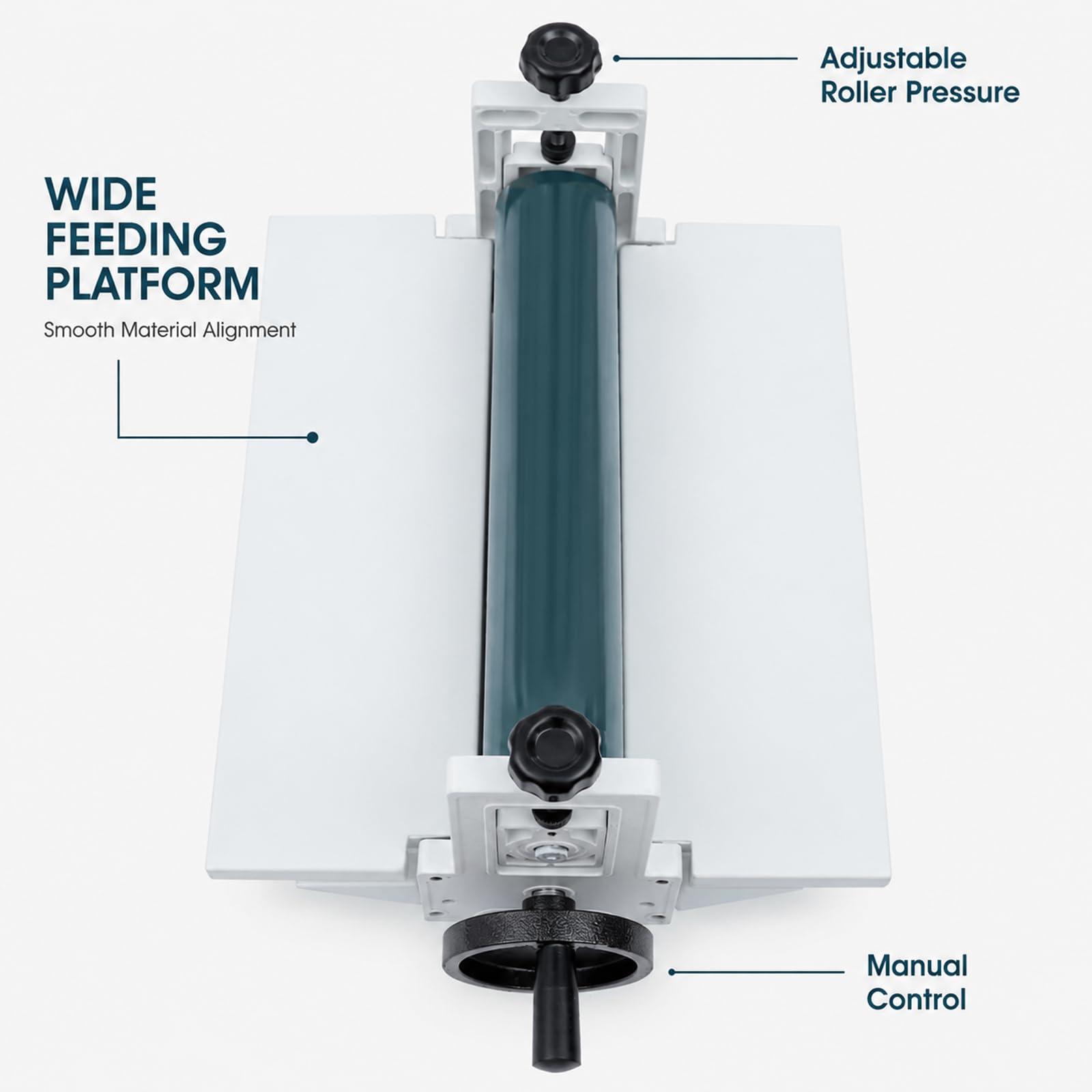 Plastificatrice a Freddo, Laminatore Manuale 350 mm con Telaio Pieghevole
