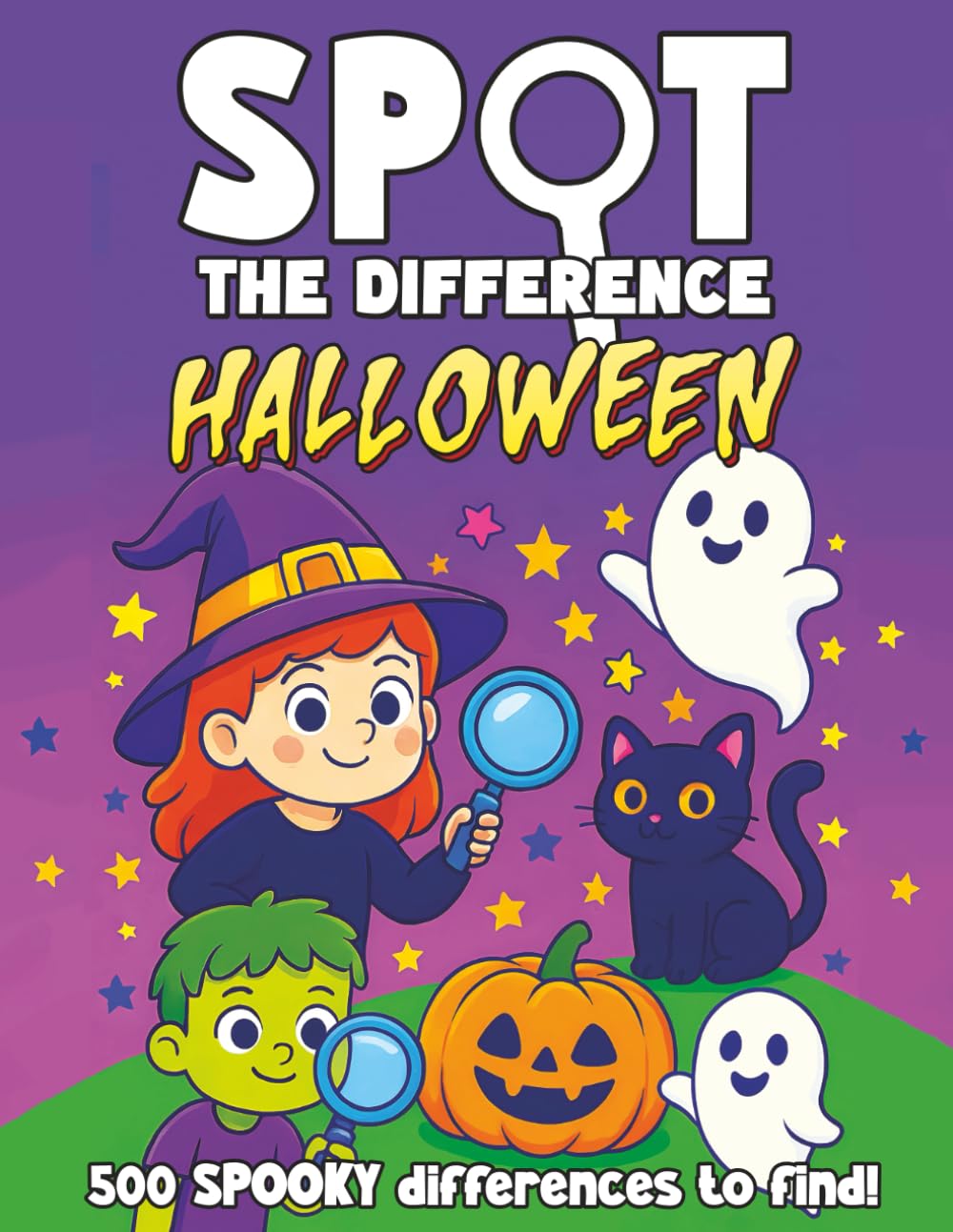 Halloween Spot the Difference Book for Kids ages 4-8: Halloween Activity Book with 500 Differences for 4, 5, 6, 7 and 8 Year Old Children (Picture ... the Difference & Picture Find Activity Books)