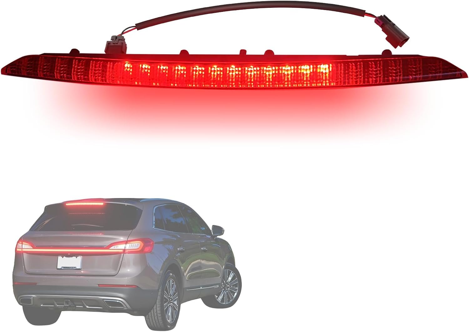 High Third Mount LED Brake Light Compatible with 2016-2018 Lincoln MKX