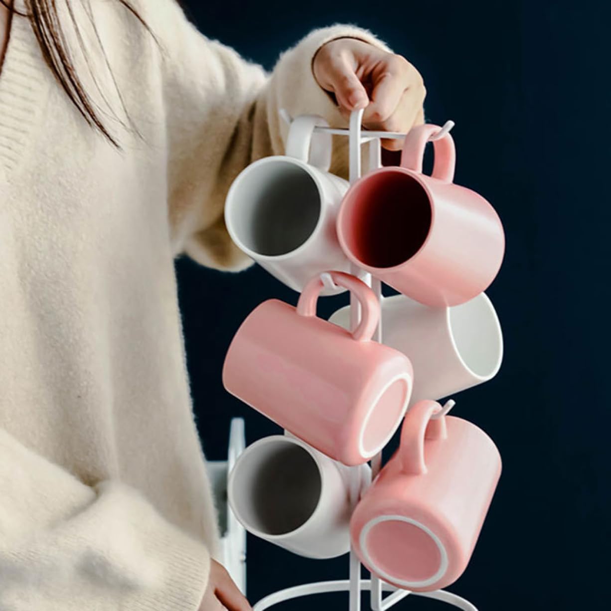 マグカップ 北欧 ピンク おしゃれ 450ml レンジ対応 食洗機対応 ココア マグ コップ 食器 ギフト プレゼント 女性 贈り物