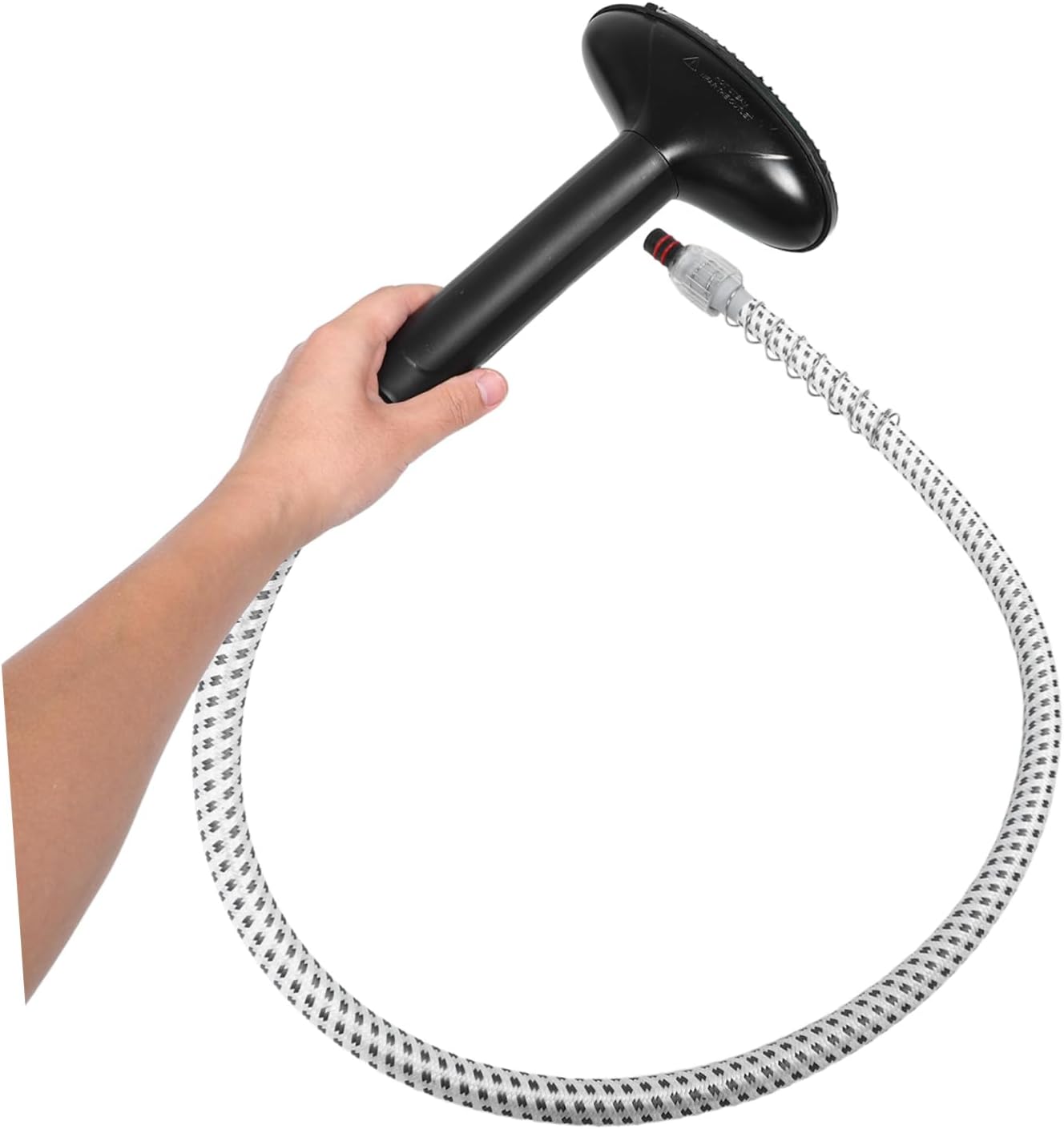 Plastic Steam Hose with Brush Clip Garment Steamer Accessory