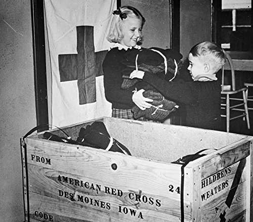 Ww Ii Red Cross C1942-43 Nmembers Of The Junior American Red Cross Packing ChildrenS Sweaters For War Refugees In Europe Photograph C1942-43 Poster Print by (18 x 24)