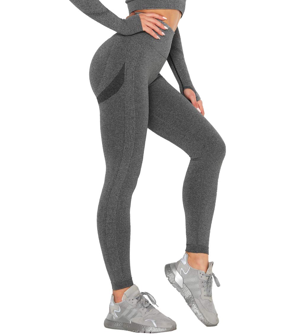 KIWI RATA Vrouwen Scrunch Butt Lift Gym Leggings TIK Tok Hoge Taille Naadloze Yoga Broek Ruches Booty Push Up Tummy Control Compressie Panty voor Workout Fitness Running Oefening