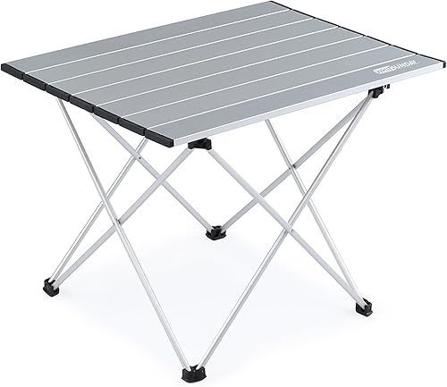 Miniatura 1 de Whitsunday Mesa de camping plegable, mesa auxiliar portátil ultraligera para campamento, pequeña mesa plegable de aluminio para picnic, playa,