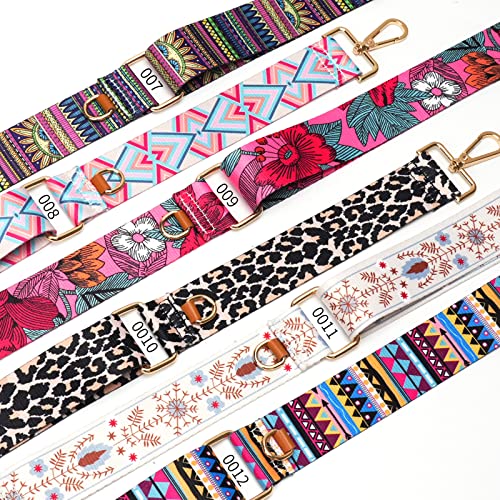 Image of Wide Crossbody Purse Strap Replacement Adjustable Shoulder Guitar Multi-pattern Style Handbag Straps