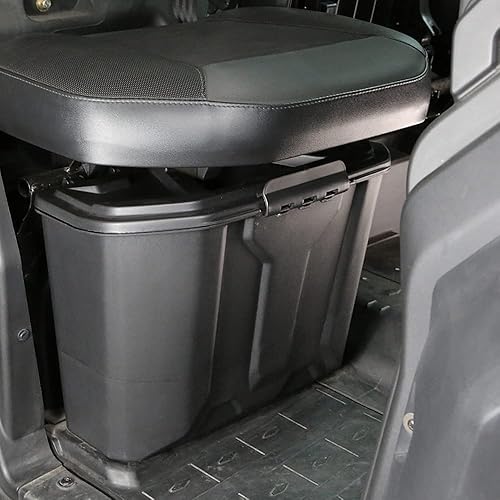Miniatura 6 de Contenedor de almacenamiento extraíble compatible con Can Am Defender, caja de almacenamiento impermeable para debajo del asiento del pasajero,