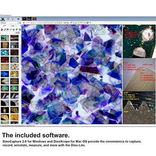 Image of Dino-Lite USB Handheld Digital Microscope AF4515ZT - 1.3MP, 20x - 220x Optical Magnification, Polarized Light, AMR, FLC